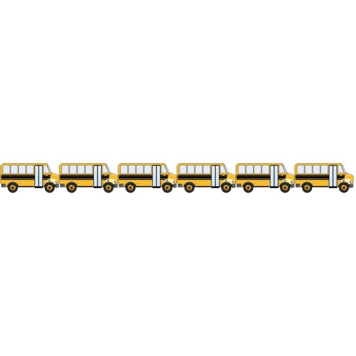 Hygloss® School Bus Die Cut Border, 12 Strips/36 Feet
