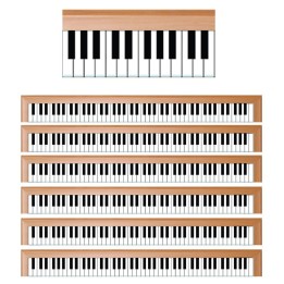 Hygloss® Piano Border, 12 Strips/36 Feet Per Pack, 6 Packs