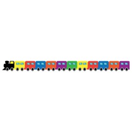 Hygloss® Train Die-Cut Border, 12 Strips/36 Feet