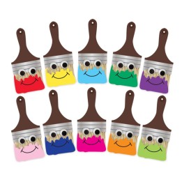 Hygloss® Happy Paintbrush Accents, 7", 30 Pieces