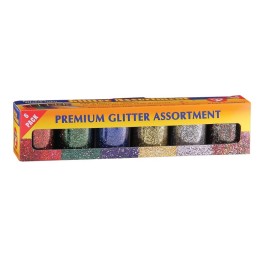Hygloss® Glitter Assortment, 3/4 oz., Pack of 6