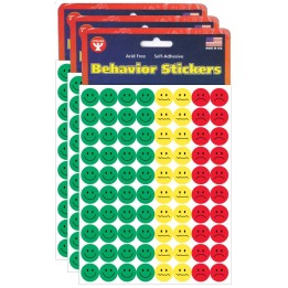 Hygloss® Behavior Stickers, 0.5", 1,200 Per Pack, 3 Packs