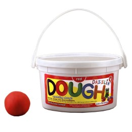 Hygloss® Dazzlin' Dough, Red, 3 lb. tub