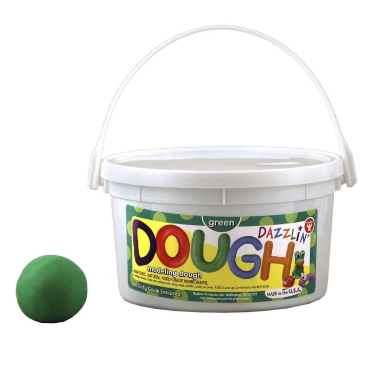 Hygloss® Dazzlin' Dough, Green, 3 lb. tub