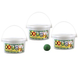 Hygloss® Dazzlin' Dough, Green, 3 lb. Tub, Pack of 3