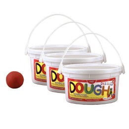 Hygloss® Scented Dazzlin’ Dough, Red (Watermelon), 3 lb. Tub, Pack of 3