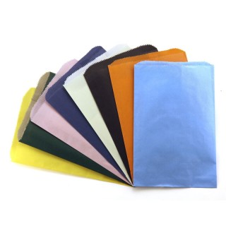 Hygloss® Pinch Bottom Bags, Assorted Colors, 6" x 9", Pack of 28