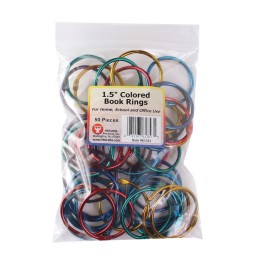 Hygloss® Metallic Book Ring, 1.5" Diameter, Pack of 50