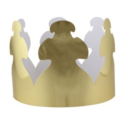 Hygloss® Bright Gold Tag Crowns, Pack of 24