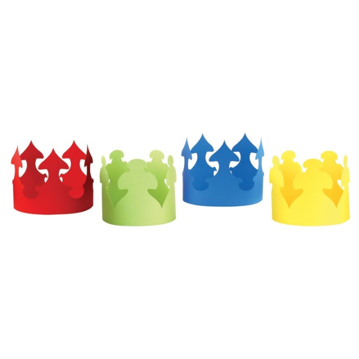 Hygloss® Bright Tag Crowns, Pack of 24