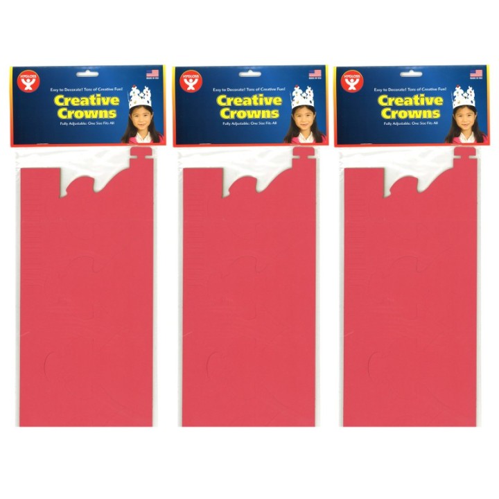 Hygloss® Bright Tag Crowns, 24 Per Pack, 3 Packs