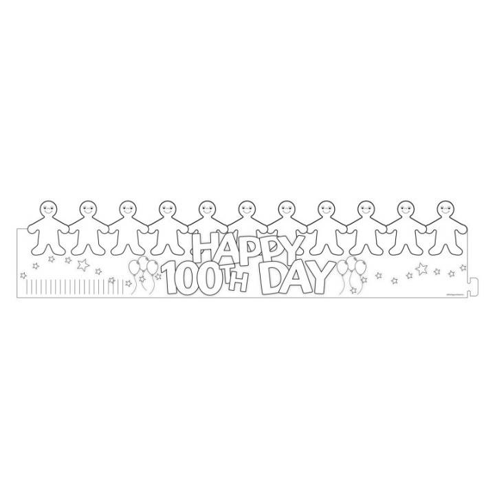 Hygloss® Happy 100th Day Paper Crowns, Pack of 24