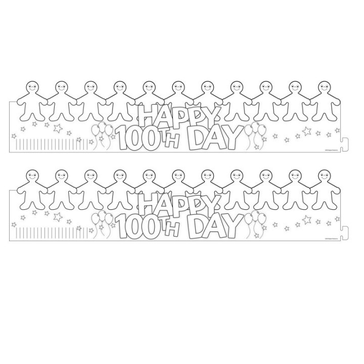 Hygloss® Happy 100th Day Paper Crowns, 24 Per Pack, 2 Packs