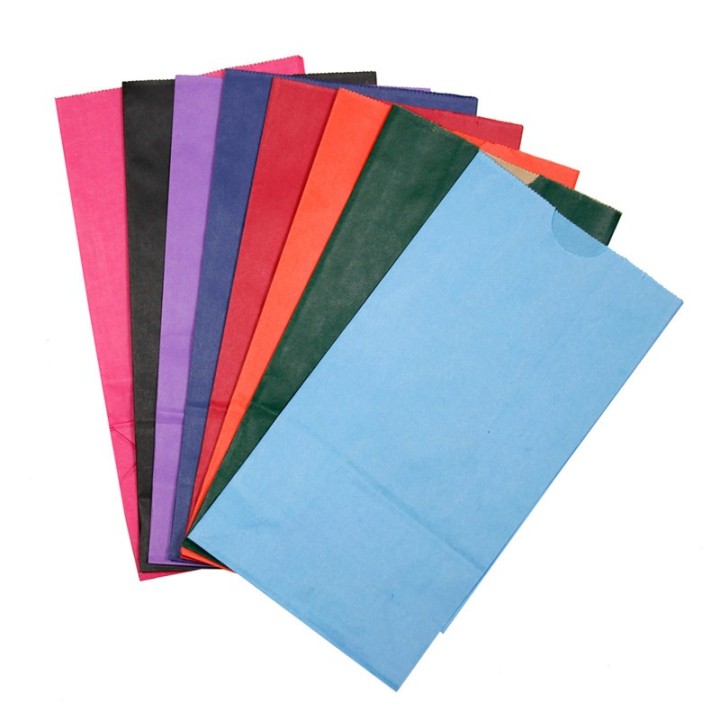 Hygloss® Bright Assorted Bags, 6" x 3 1/2" x 11", Pack of 28