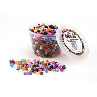 Hygloss® Bucket O' Beads, 10 oz. Multi Mix