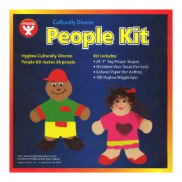 Hygloss® Culturally Diverse People Kit, 7", Make 24 People