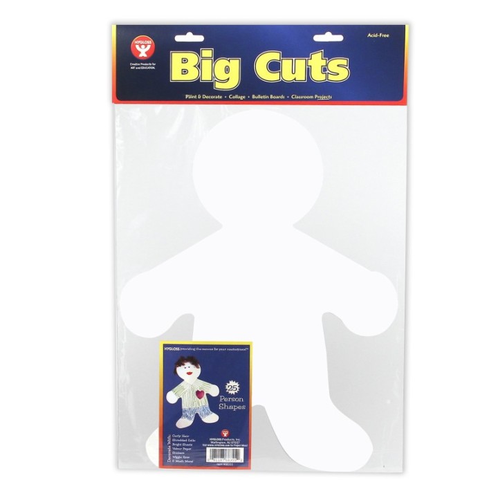 Hygloss® 16" Me Kid Big Cut-Outs Paper Shape, Pack of 25