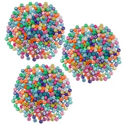 Hygloss® ABC Beads, Colored, 300 Per Pack, 3 Packs