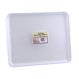 Hygloss® Foam Trays, 9" x 11", Pack of 25