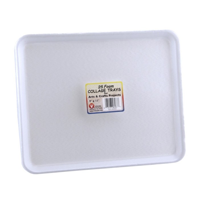 Hygloss® Foam Trays, 9" x 11", Pack of 25