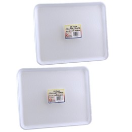 Hygloss® Foam Trays, 9" x 11", 25 Per Pack, 2 Packs