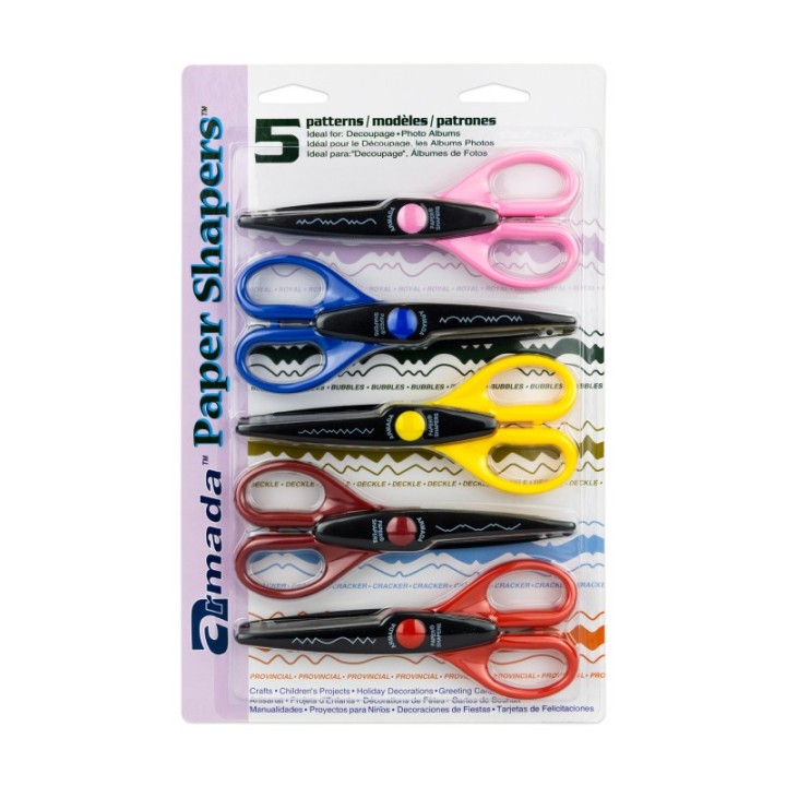 Armada Paper Shapers® Decorative Scissors 5-Pack, Set 2