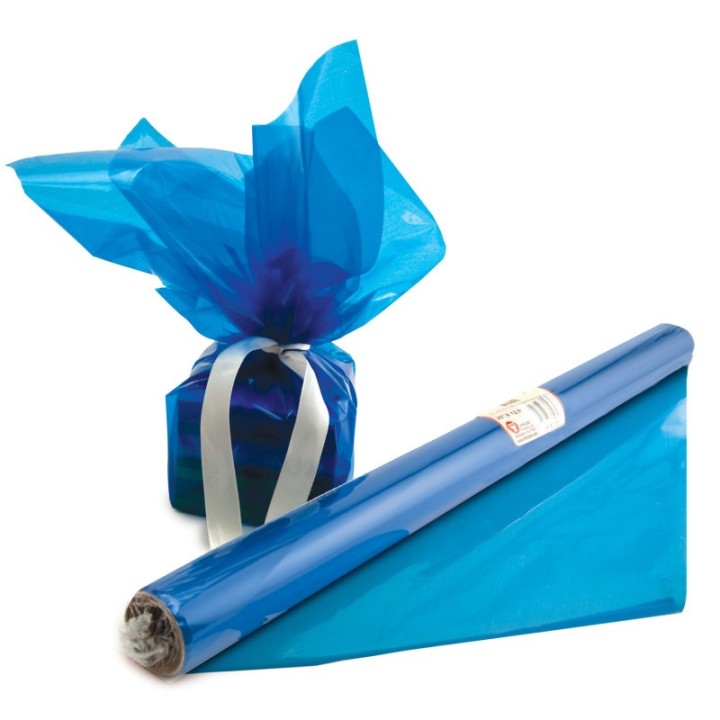 Hygloss® Cello-Wrap™ Roll, Blue, 20" x 12-1/2'