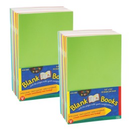 Hygloss® Blank Paperback Books, 5.5" x 8.5", Assorted Colors, 10 Per Pack, 2 Packs