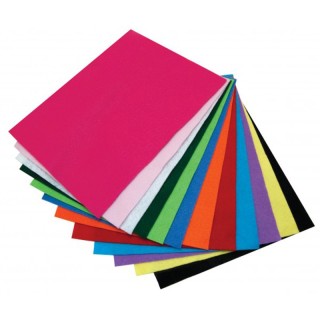 Hygloss® Craft Felt, 9" x 12", 12 Sheets