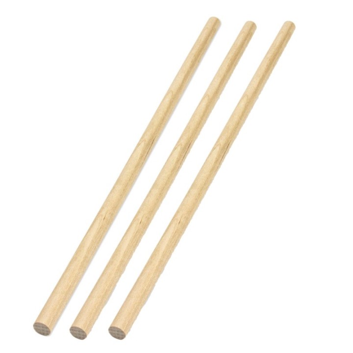 Hygloss® Wood Dowels, 3/8", 25 Per Pack, 3 Packs