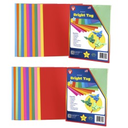 Hygloss® Bright Tag, 8.5" x 11", 48 Sheets Per Pack, 2 Packs
