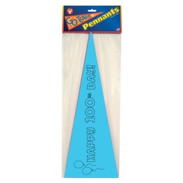 Hygloss® Happy 100th Day Paper Pennants, Pack of 36