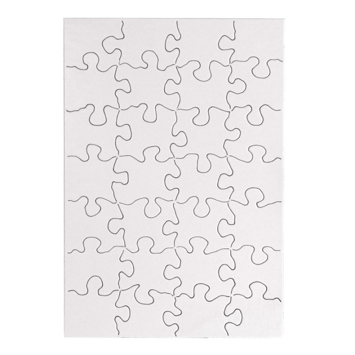 Hygloss® Compoz-A-Puzzle®, 5 1/2" x 8" Rectangle, 28-Piece, Pack of 24