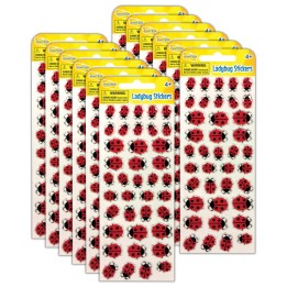 Insect Lore Ladybug Stickers, 39 Per Pack, 12 Packs