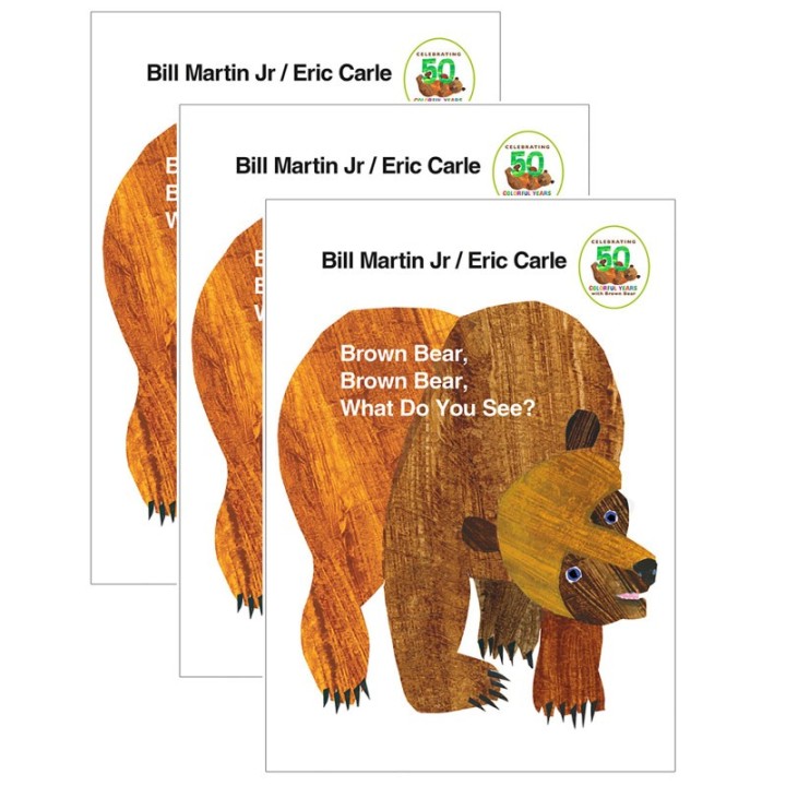 Macmillan Publishers Brown Bear, Brown Bear What Do You See?, Board Book, Pack of 3