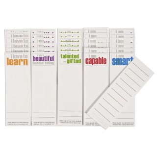 Inspired Minds Page Keepers Bookmarks, Self-Esteem Booster Set, 6 Each of 5 Titles, Set of 30