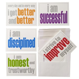 Inspired Minds Note Cards with Envelope, Inner Strength Booster Set, 2 Each of 5 Titles, Set of 10