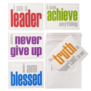 Inspired Minds Note Cards with Envelope, Encouragement Booster Set, 2 Each of 5 Titles, Set of 10