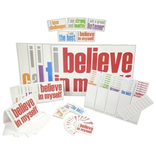 Inspired Minds Positivity Ultra Booster Set, Posters, Magnets, Notes, Page Keepers, Note Cards, 150 Pieces