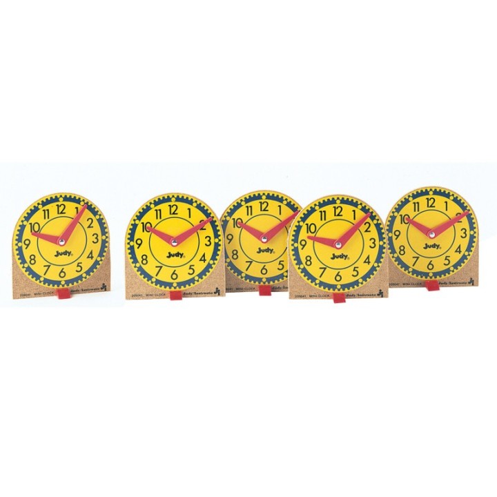 Carson Dellosa Education Mini Judy® Clocks, Grade K-3, Pack of 12