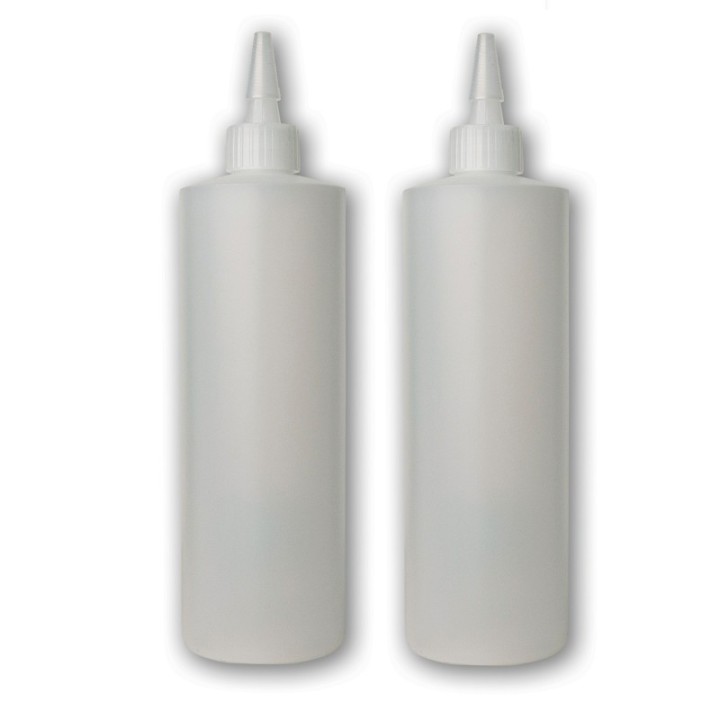 Jacquard Plastic Squeeze Applicator Bottle, 16 oz, Pack of 2