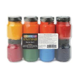 Jacquard Versatex Screen Printing Ink Starter, Set #2, Set of 8