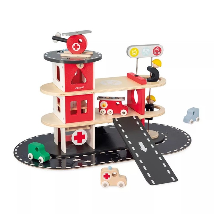 Janod® Fire Station Toy Set