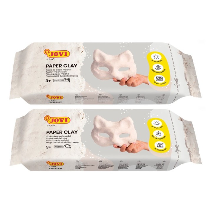 JOVI Paper Modeling Clay, 1.5lb Bar, Pack of 2