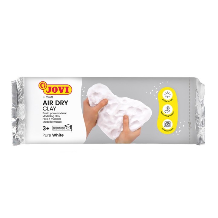 JOVI Air Dry Clay, White, 1.1lb Bar