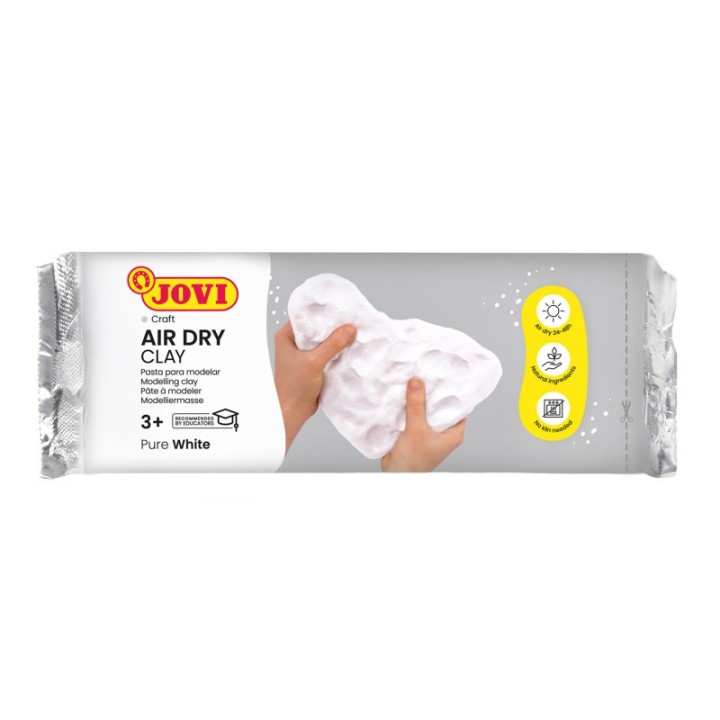 JOVI Air Dry Clay, White, 2.2lb Bar