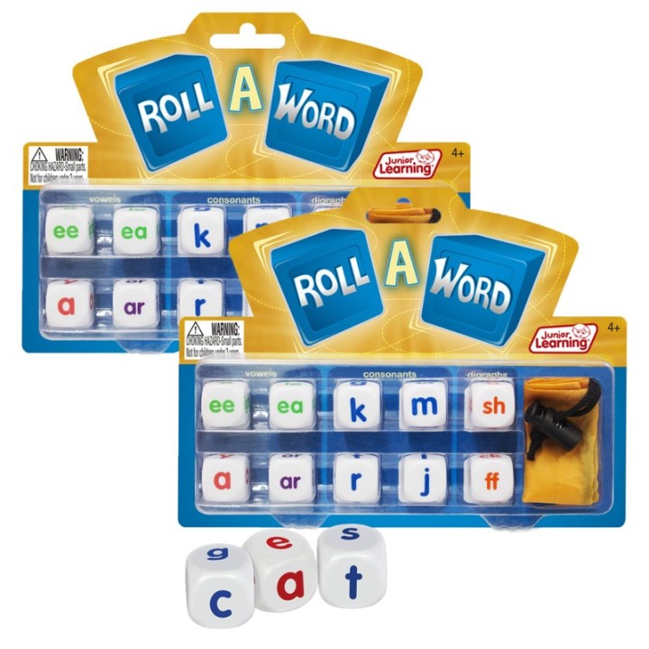 Junior Learning® Roll A Word Game, 2 Games