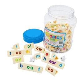 Junior Learning® Phonics Tri-Blocks Tub, 90 Pieces