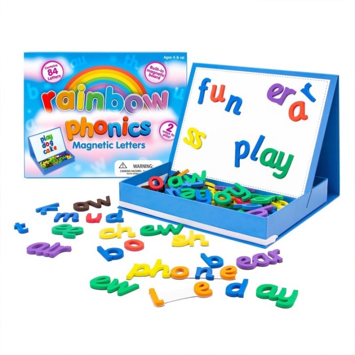 Junior Learning® Rainbow Phonics Magnetic Letters, 85 Pieces