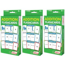 Junior Learning® Addition Flashcards, 3 Sets Per Pack, 3 Packs